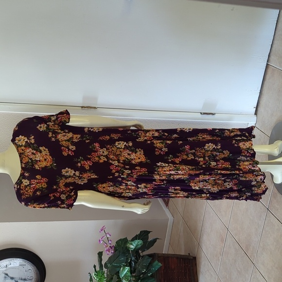 Woman Within Plus Size Colorful Maxi Dress - Picture 6 of 11